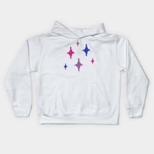 Bi Pride Sparkles Pixel Art Kids Hoodie